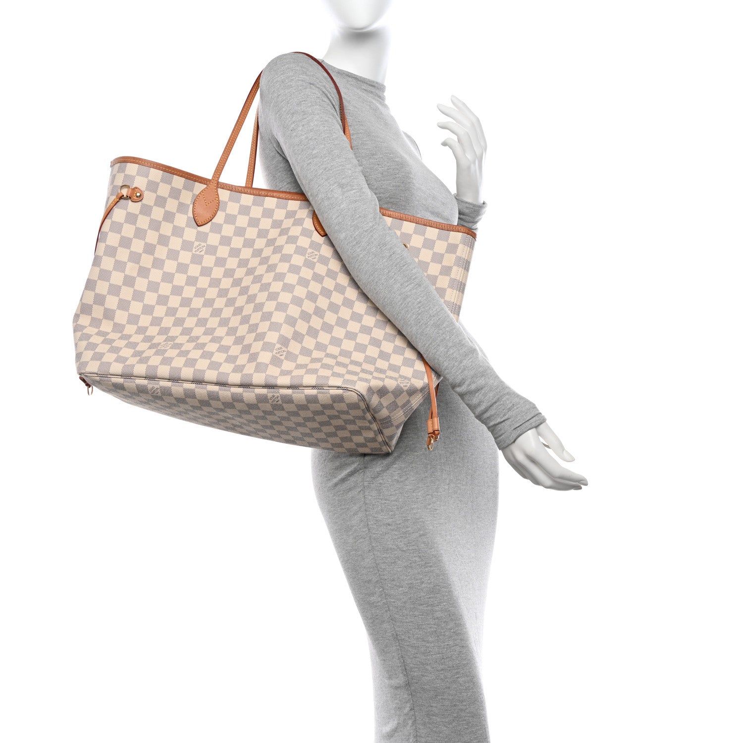 Louis Vuitton Damier Azur Neo Neverfull GM Rose Ballerine 2 of 12