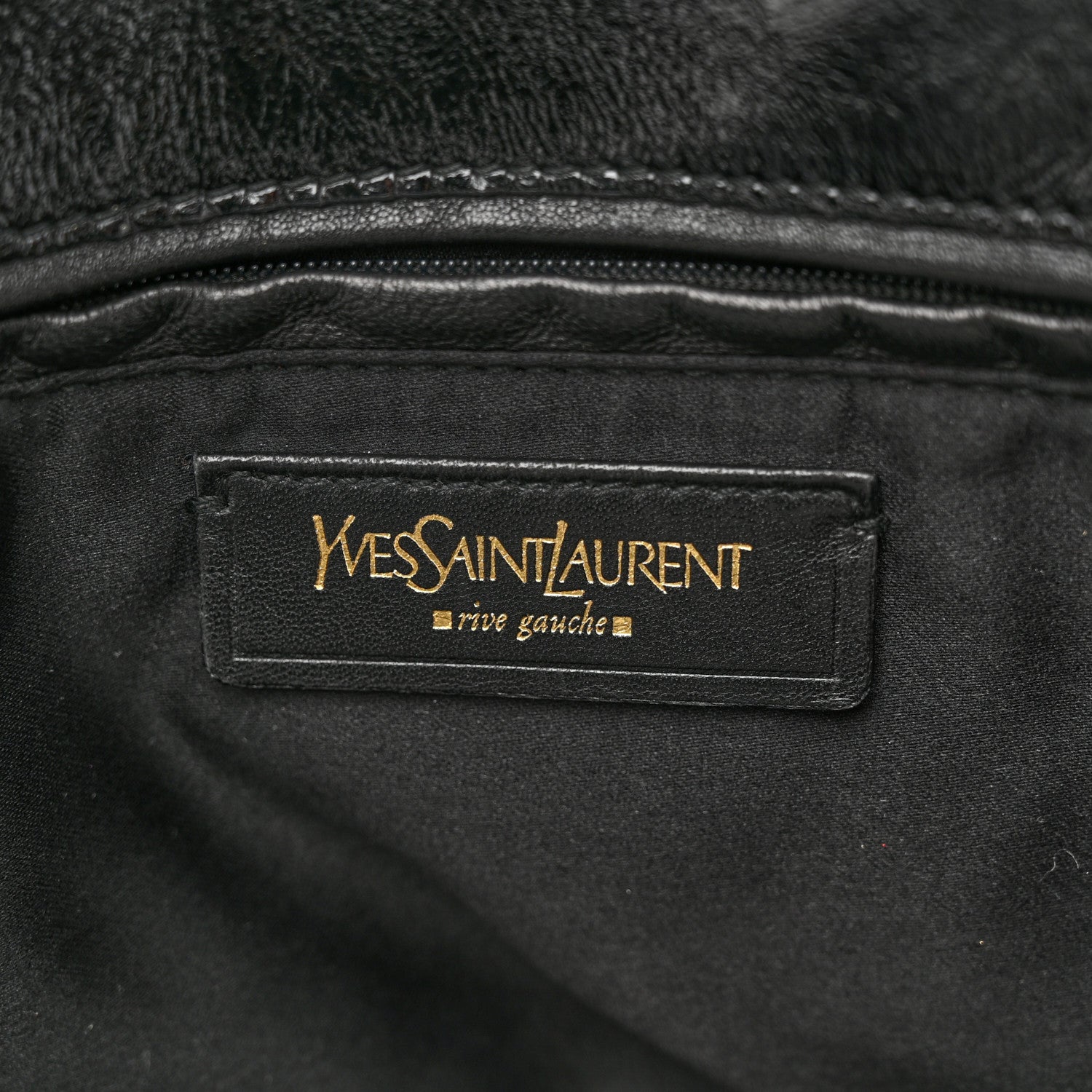Saint Laurent Patent Crocodile Embossed Tribute Tote Black 6 of 15