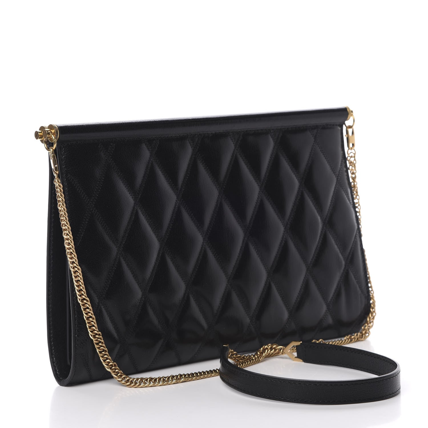 Givenchy Goatskin Quilted Medium Gem Bag Black 3 of 9
