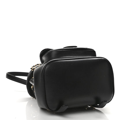 Chanel Lambskin Quilted Small Duma Drawstring Backpack Black 4 of 11
