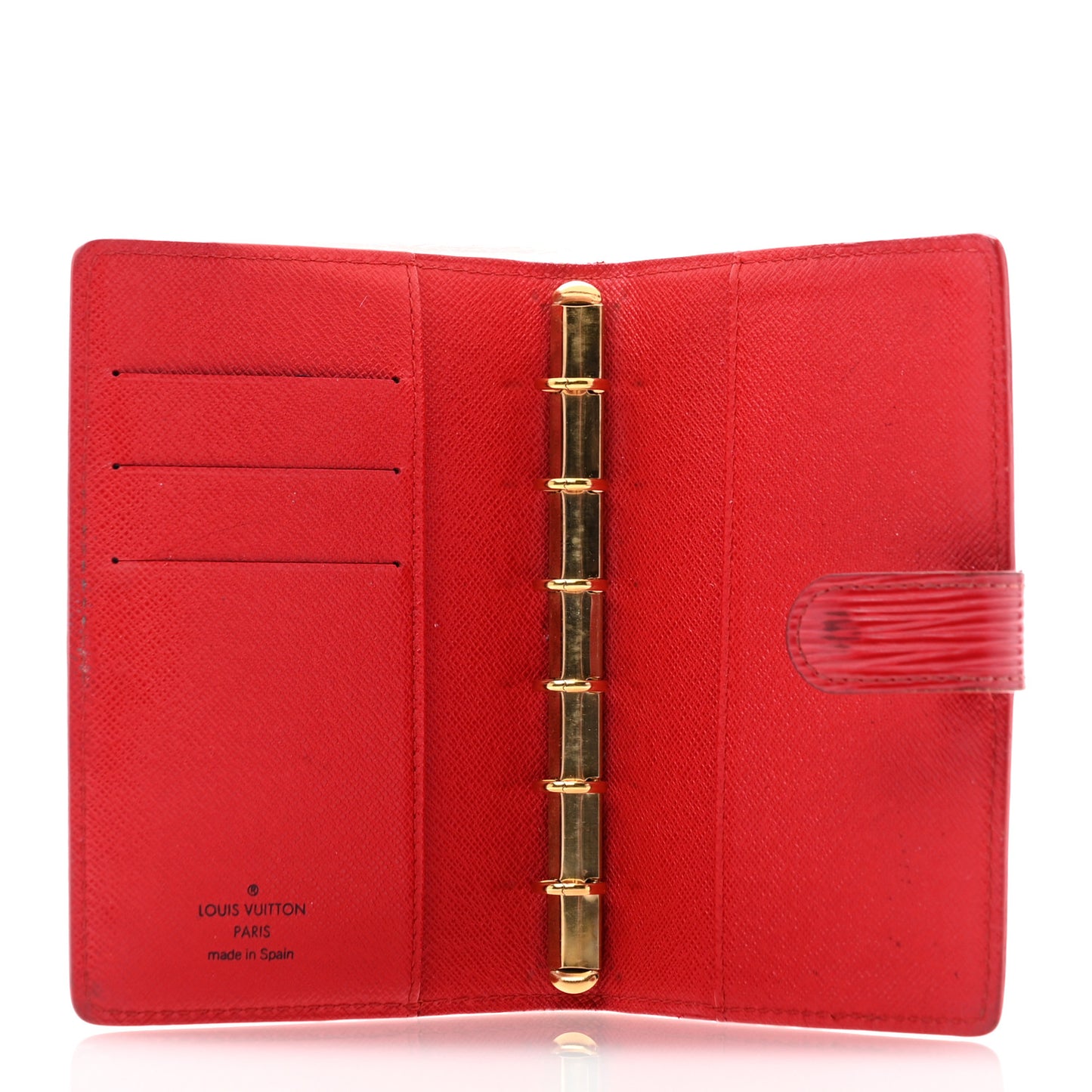 Epi Small Ring Agenda Cover Rouge