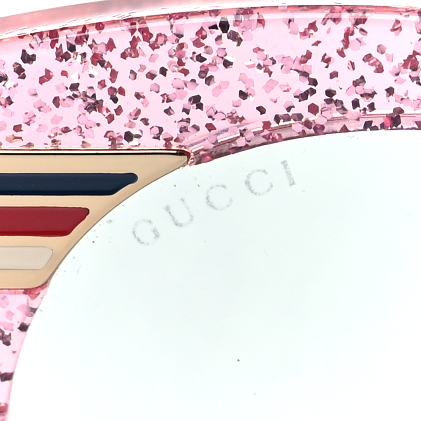Acetate Round Frame Web Sunglasses GG0282SA Pink