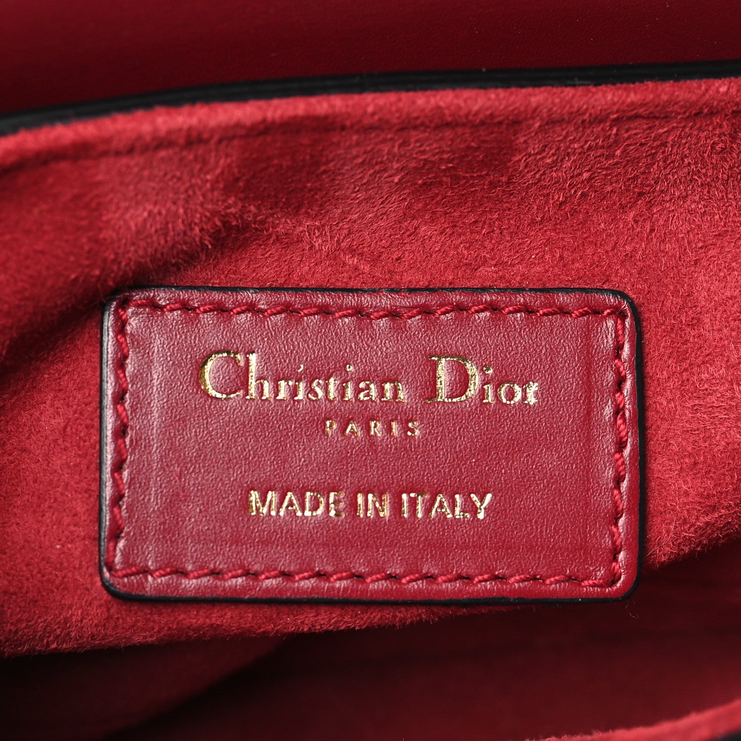 Christian Dior Calfskin Mini Saddle Bag Red 6 of 10