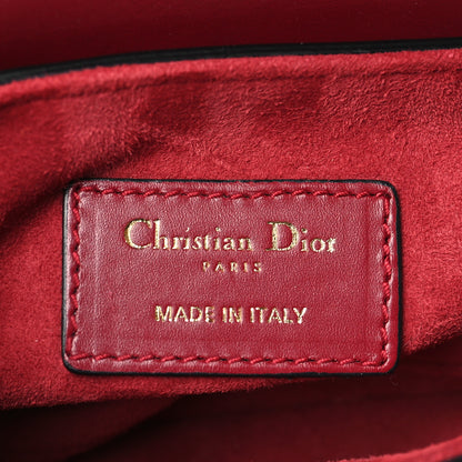 Christian Dior Calfskin Mini Saddle Bag Red 6 of 10