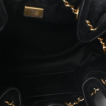Chanel Pony Hair Mini Chanel 25 Handbag Black 5 of 11