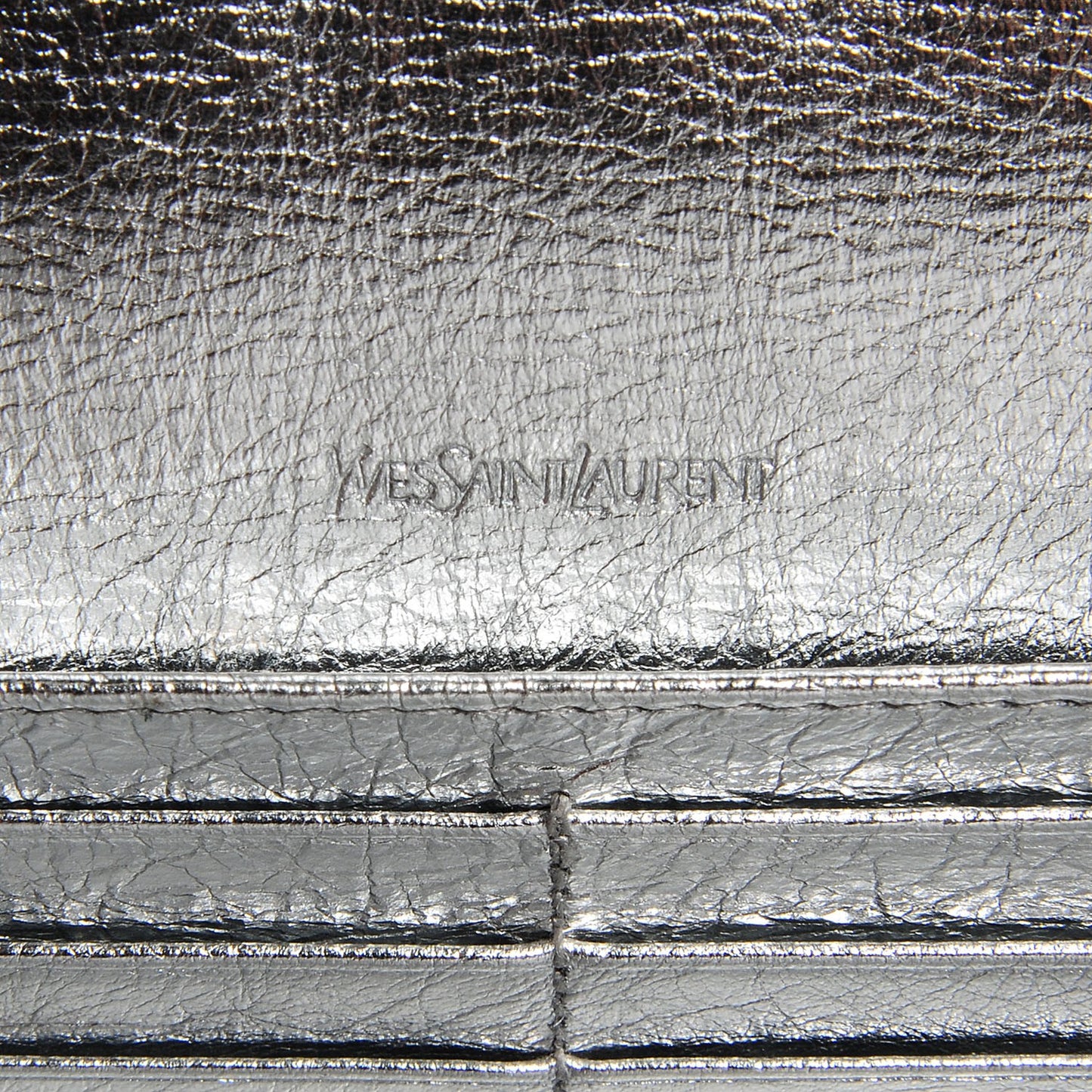 Metallic Leather Belle De Jour Wallet Moon