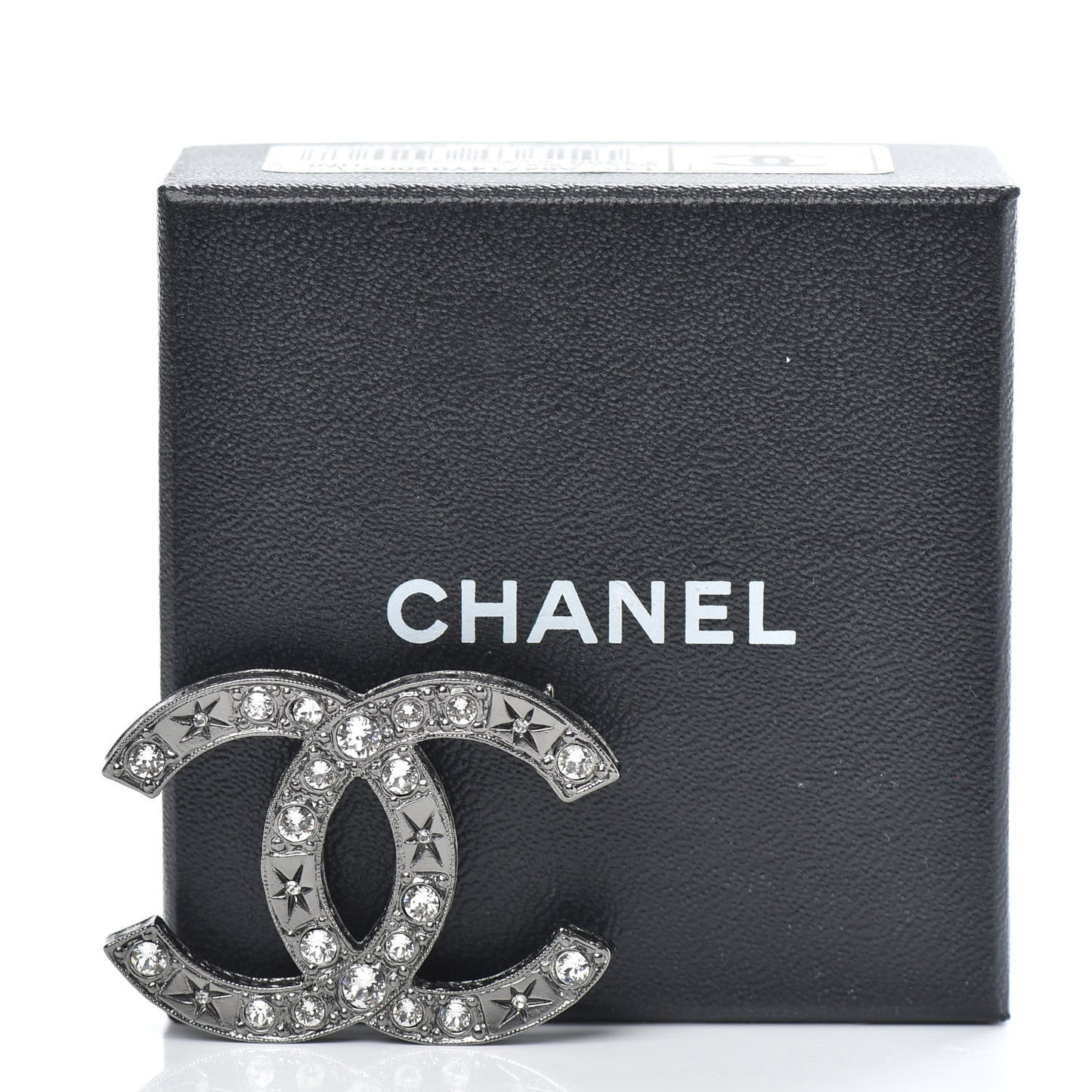 Ruthenium Crystal CC Star Brooch