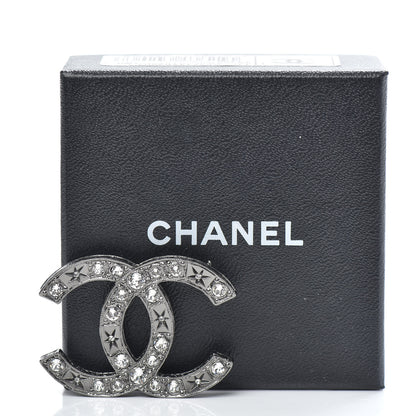 Chanel Ruthenium Crystal CC Star Brooch 5 of 5