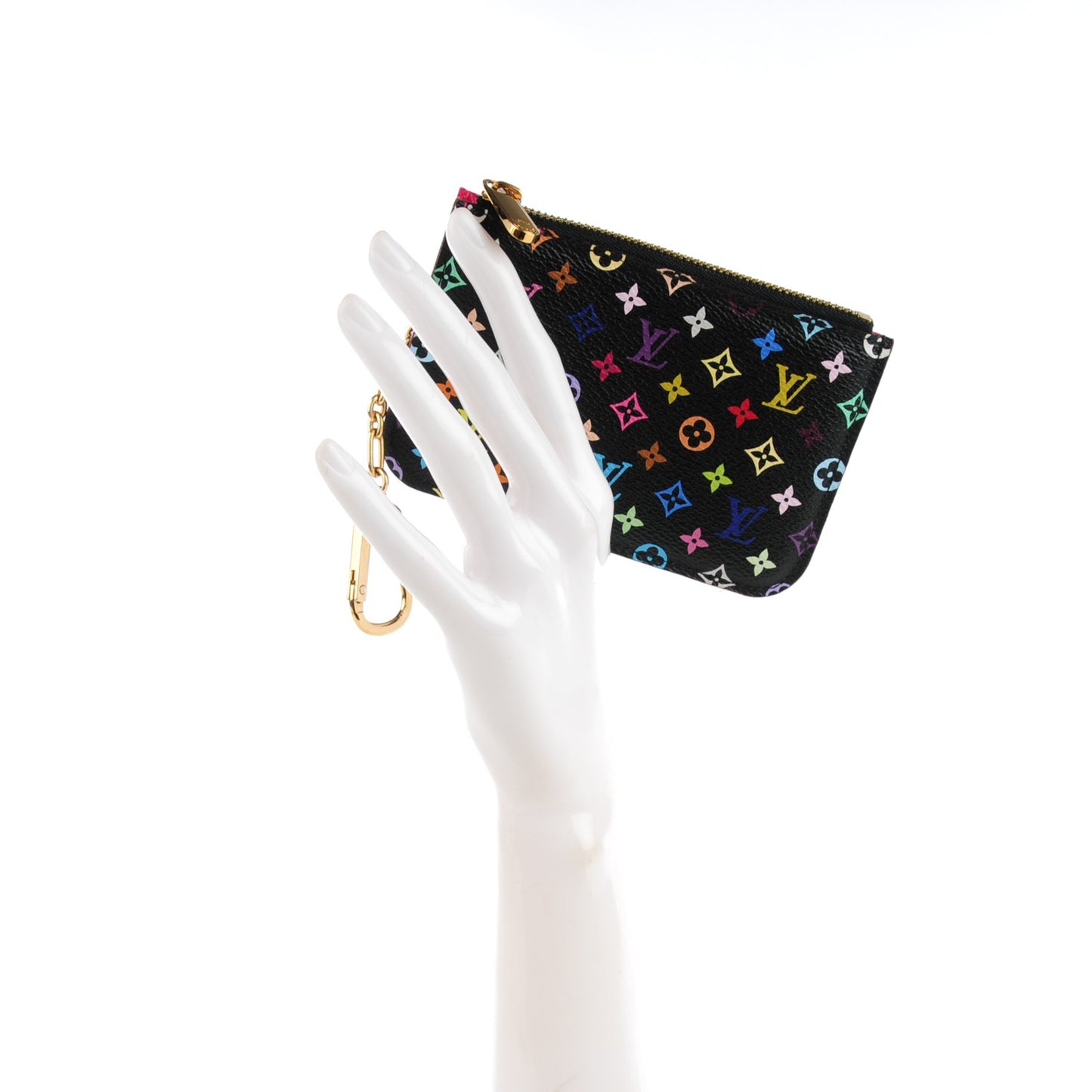Monogram Multicolor Key Pouch Black Grenade
