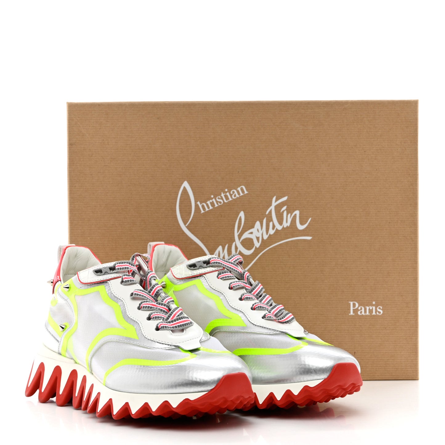 Patent Mesh Denim Rete Sharkina Flat Sneakers 38 Multicolor