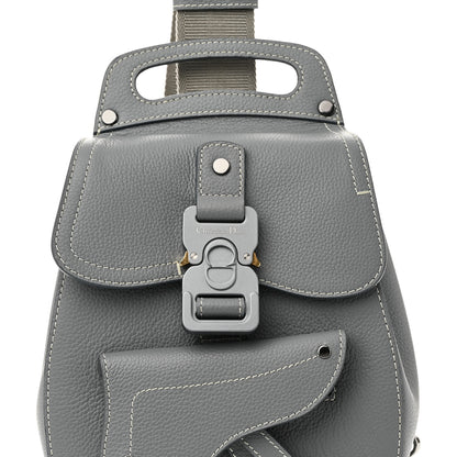 Christian Dior Grained Calfskin Mini Gallop Sling Bag Grey 7 of 9