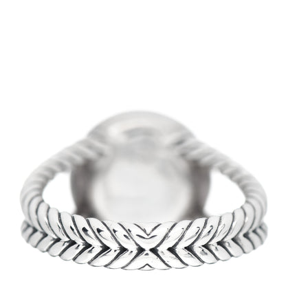 David Yurman Sterling Silver Diamond Pearl 8mm Petite Cerise Ring 54 6.75 4 of 5