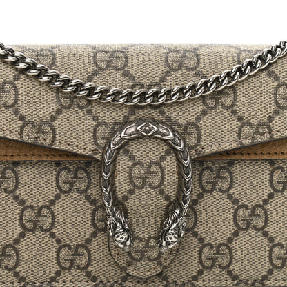 Gucci GG Supreme Monogram Super Mini Dionysus Shoulder Bag Taupe 7 of 11