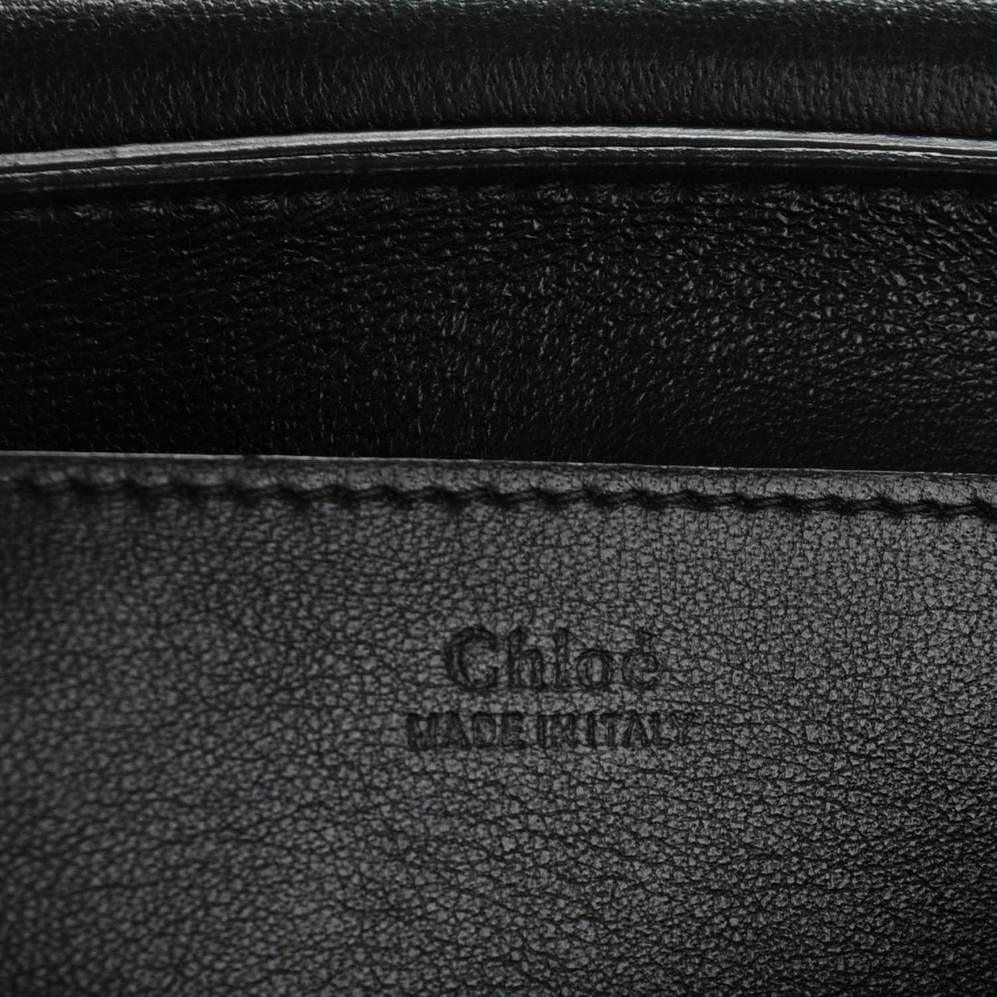 Lambskin Medium Elle Chain Clutch Black