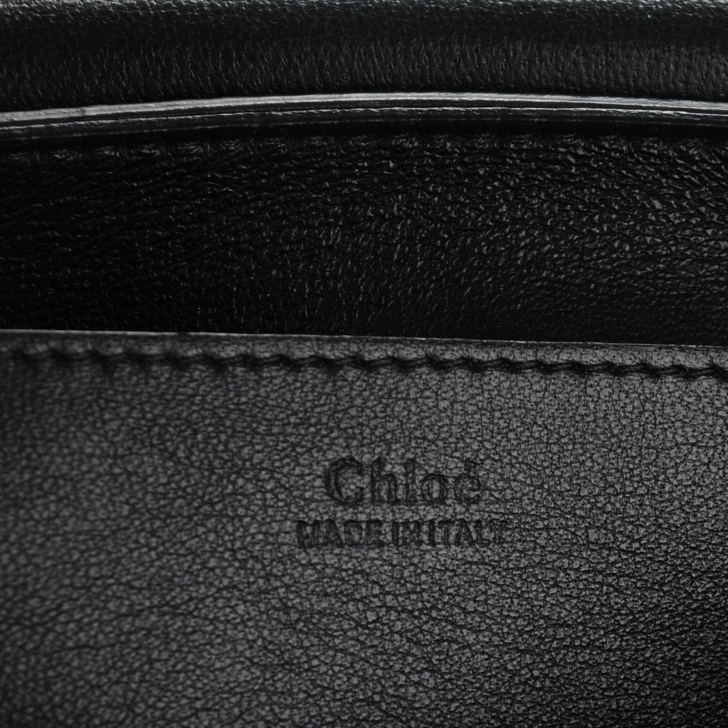 Chloe Lambskin Medium Elle Chain Clutch Black 6 of 7