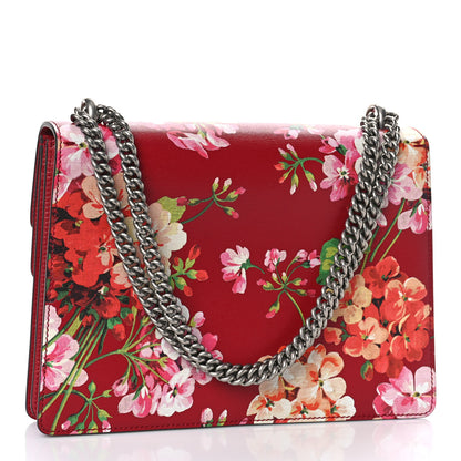 Gucci Calfskin Blooms Print Medium Dionysus Shoulder Bag Romantic Cherry Multicolor 3 of 11