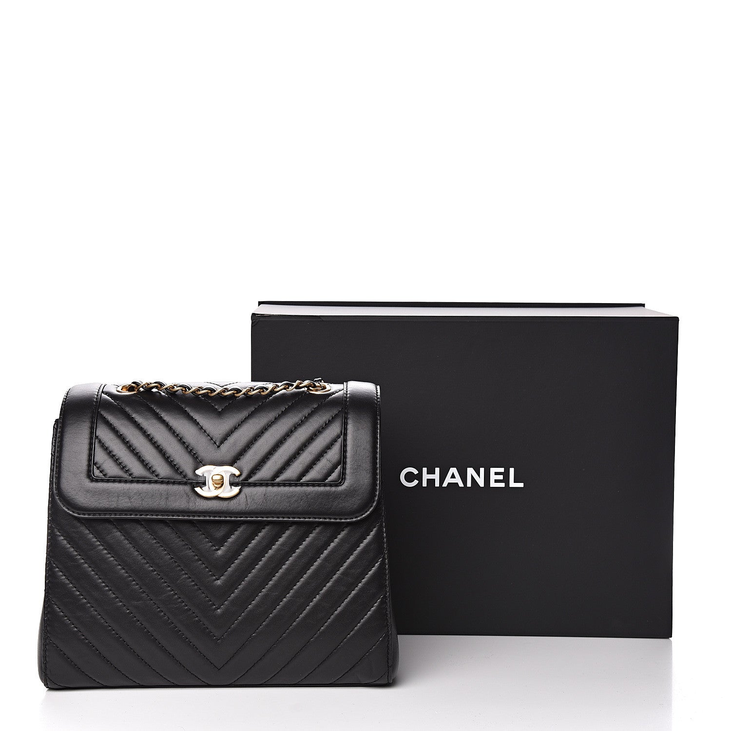Chanel Aged Calfskin Chevron Quilted Backpack Black 11 of 11