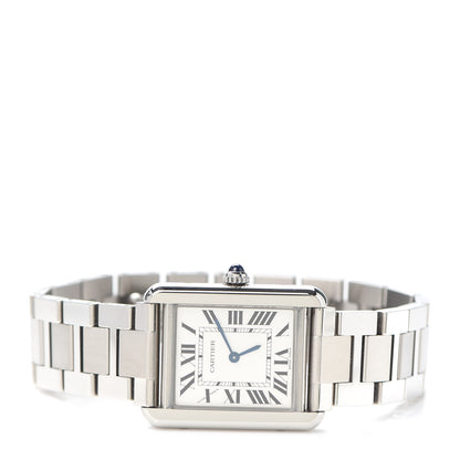Cartier Stainless Steel 24mm Tank Solo Quartz Watch 2 of 6