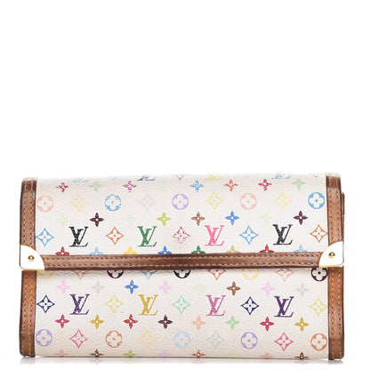 Louis Vuitton Monogram Multicolor Porte Tresor International Wallet White 1 of 19