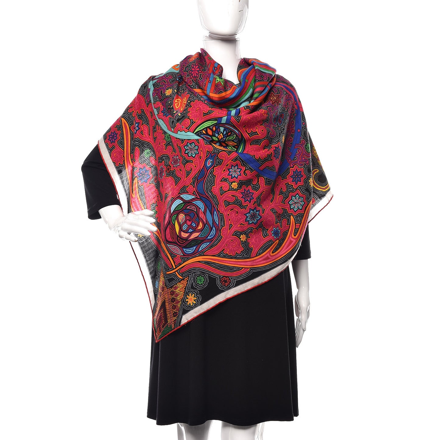 Cashmere Silk L'Arbre Du Vent Shawl 140