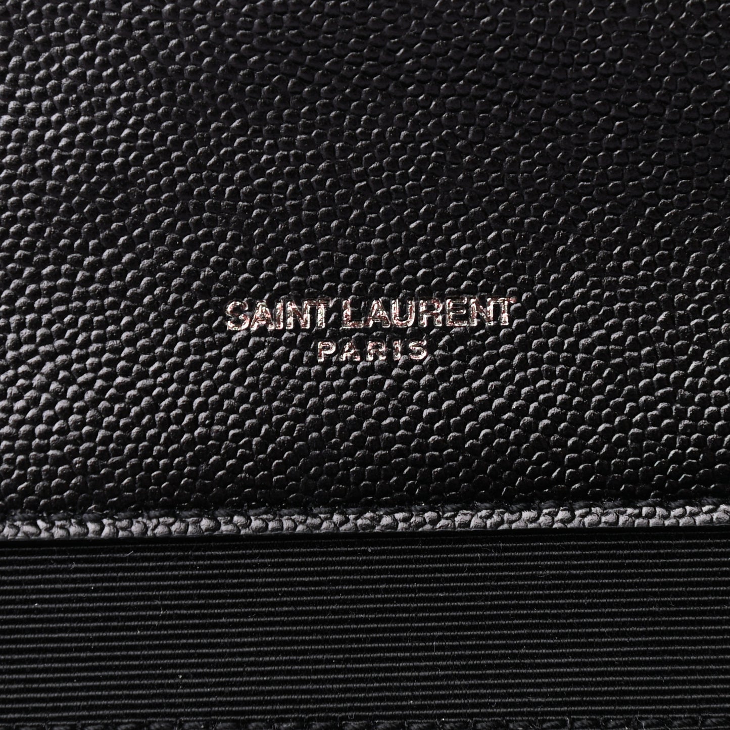 Grain De Poudre Textured Mixed Matelasse Large Triquilt Monogram Monochrome Satchel Black