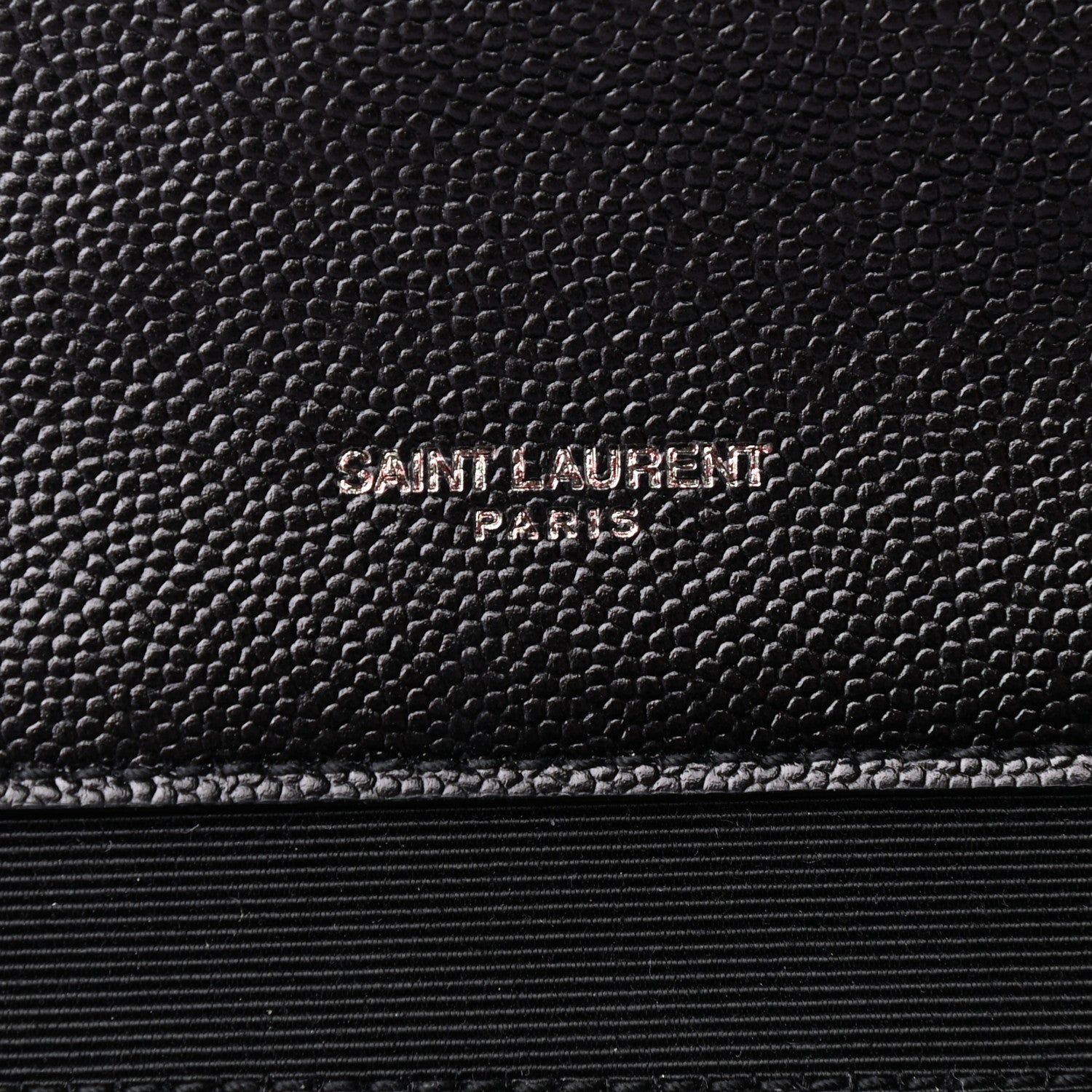 Saint Laurent Grain De Poudre Textured Mixed Matelasse Large Triquilt Monogram Monochrome Satchel Black 7 of 11