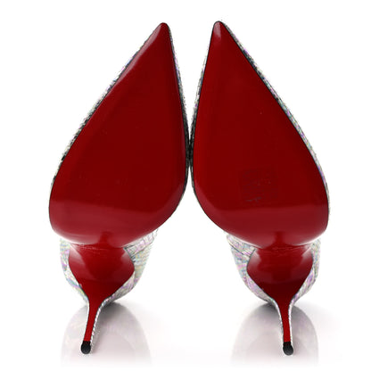 Christian Louboutin Iridescent Snakeskin So Kate 120 Pumps 39 Roccia 5 of 7