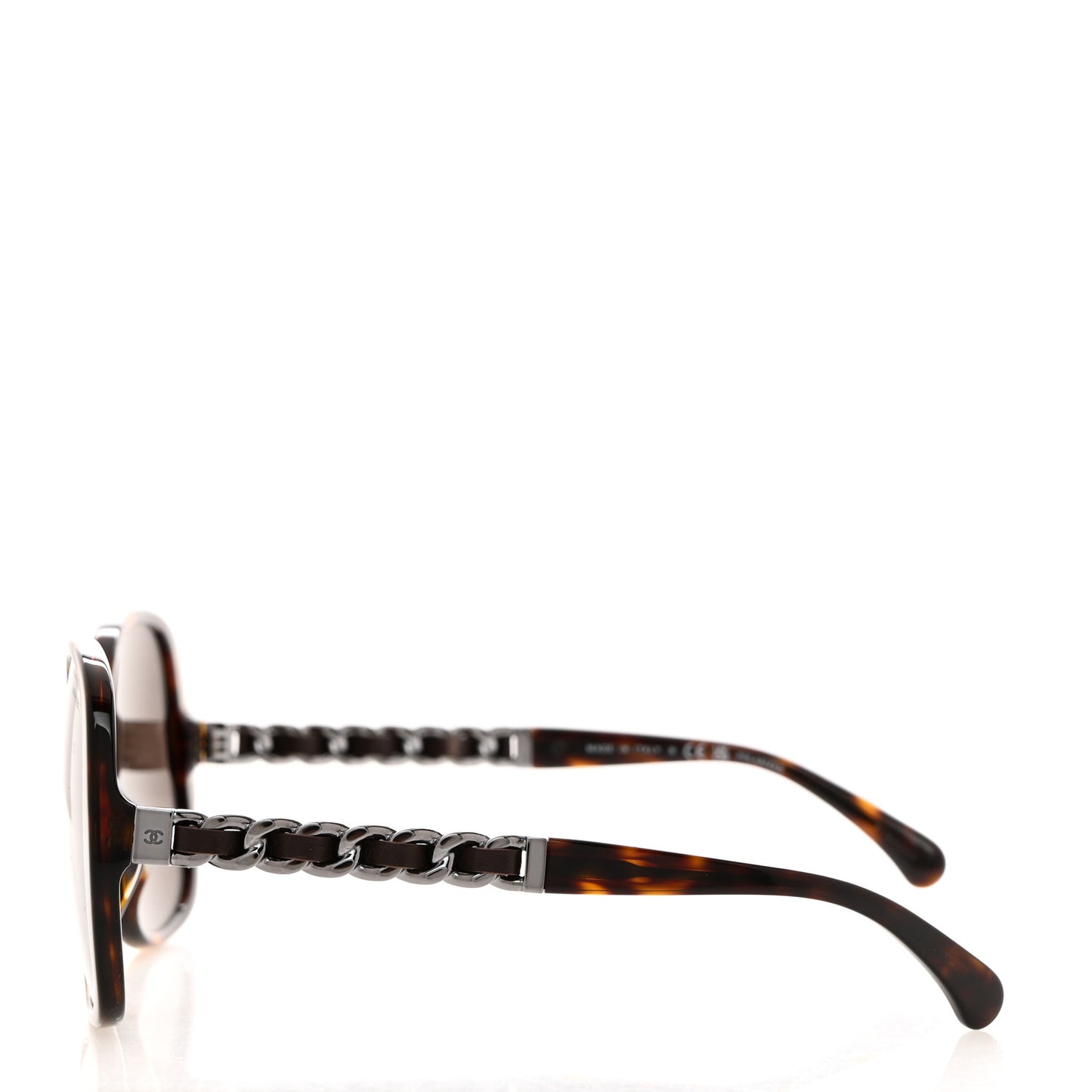 Acetate Chain Sunglasses 5470-Q-A Dark Havana