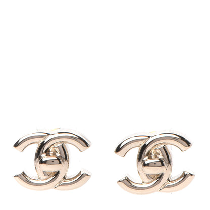 Chanel Metal CC Turnlock Earrings Gold 1 of 4
