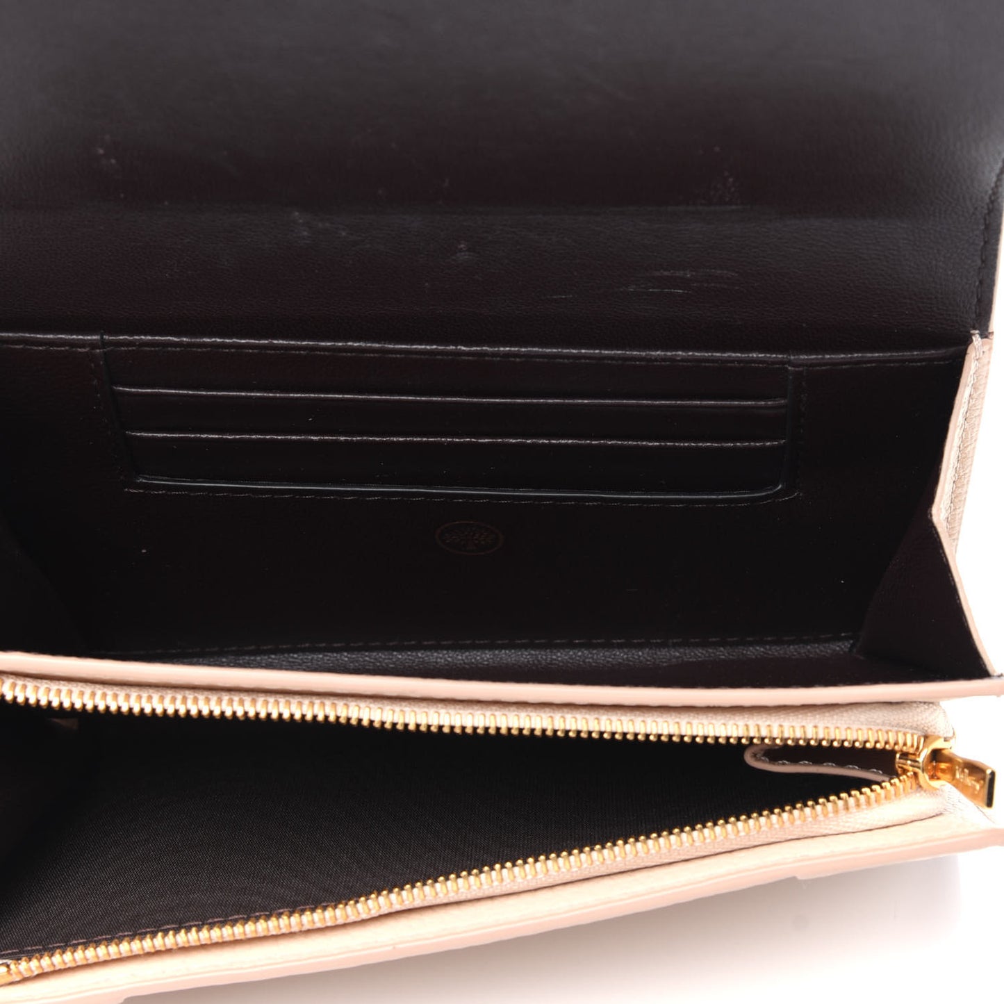 Small Classic Grain Medium Plaque French Purse Wallet Rosewater