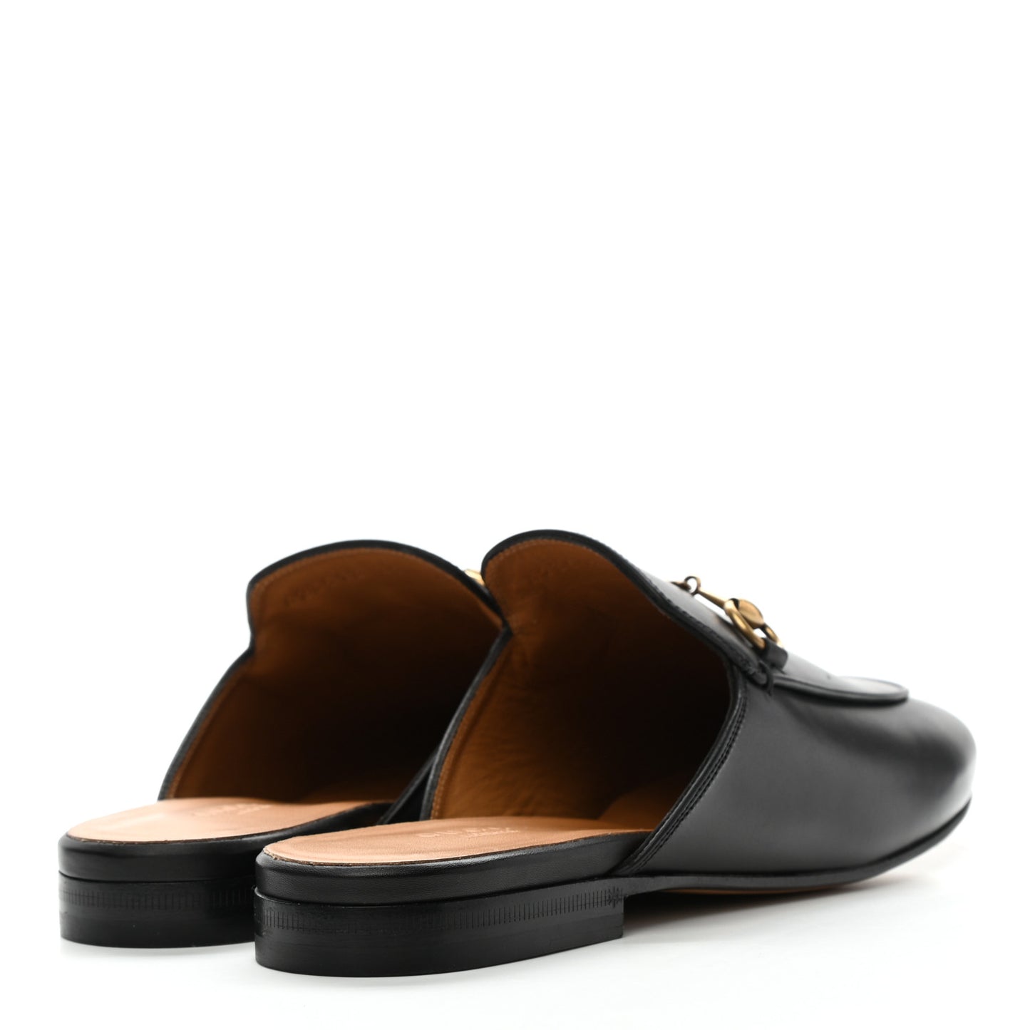 Calfskin Womens Princetown Slippers 39 Black