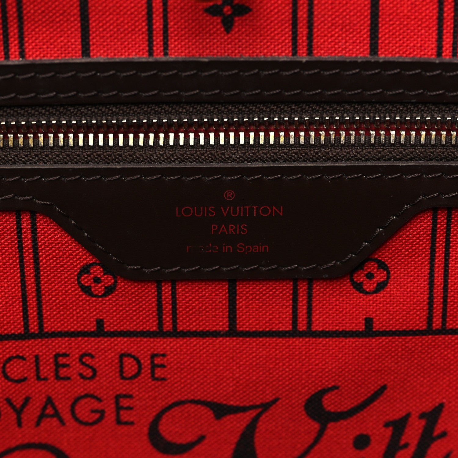 Louis Vuitton Damier Ebene Neverfull MM 6 of 9