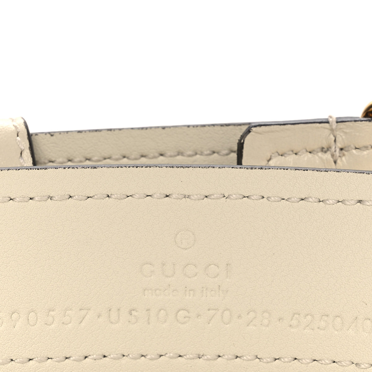 Gucci Ciny Lux Calfskin Blondie 30mm Belt 70 28 Mystic White 