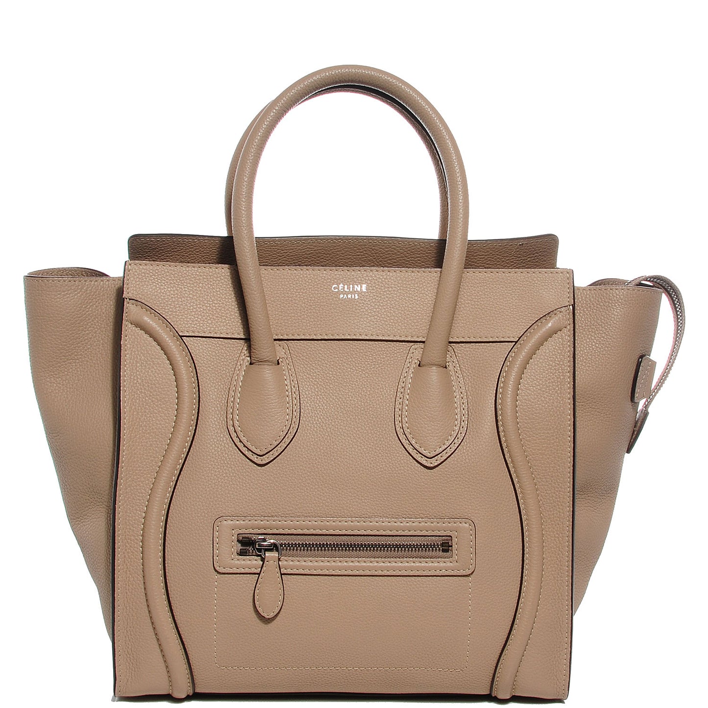 Drummed Calfskin Mini Luggage Dune