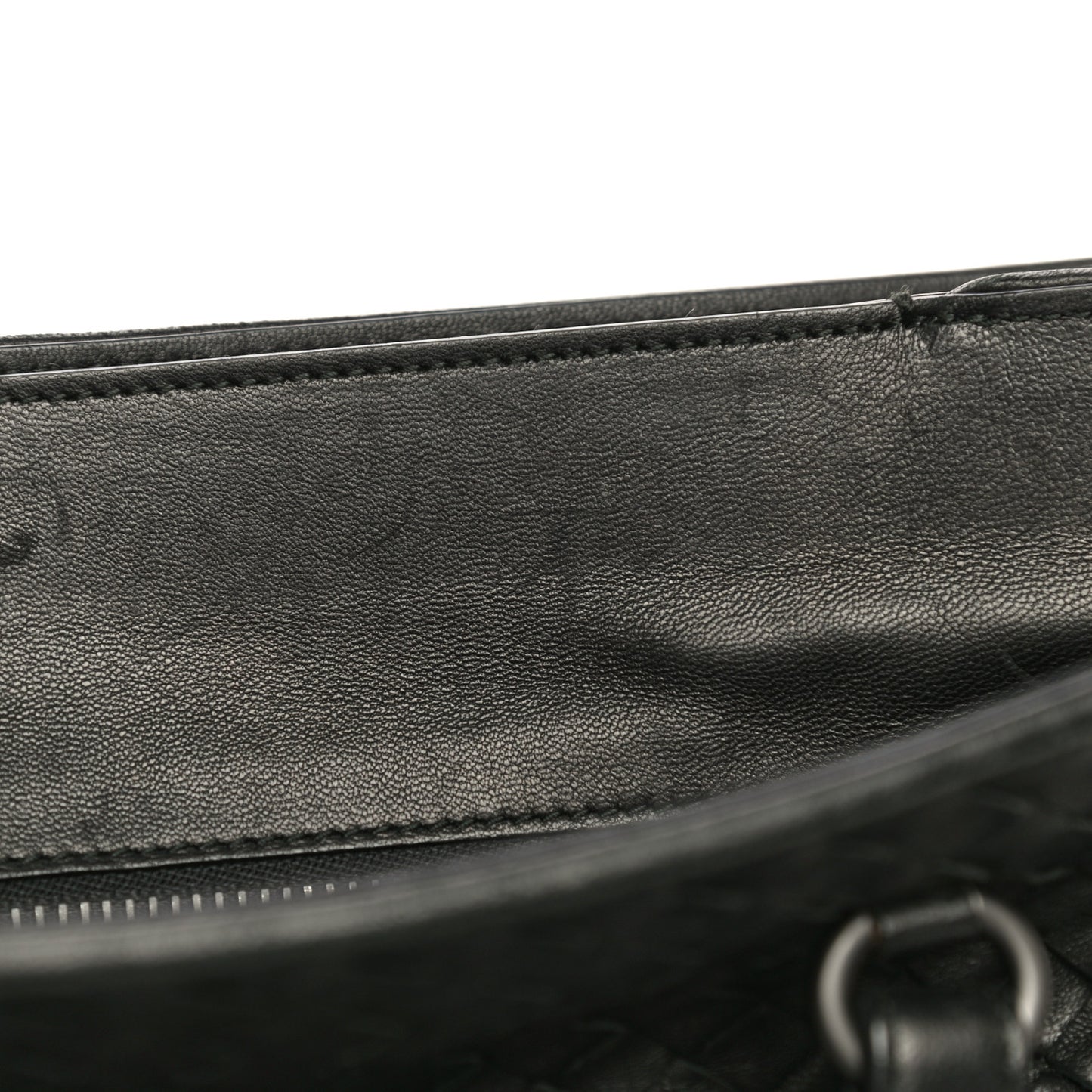 Nappa Intrecciato Small Accordion Tote Black