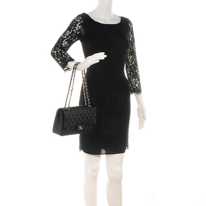 Chanel Caviar Quilted Medium Double Flap Black 2 of 9