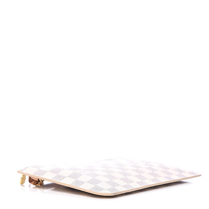 Louis Vuitton Damier Azur Neverfull MM GM Pochette Rose Ballerine 4 of 7