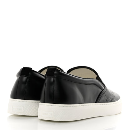 Gucci Guccissima Mens Dublin Slip On Sneakers 11.5 Black 4 of 9
