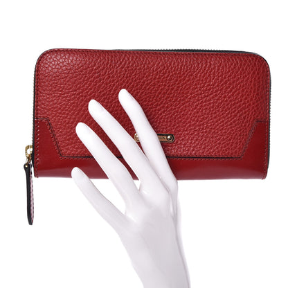 Burberry Calfskin Ziggy Zip Around Wallet Red 2 of 9