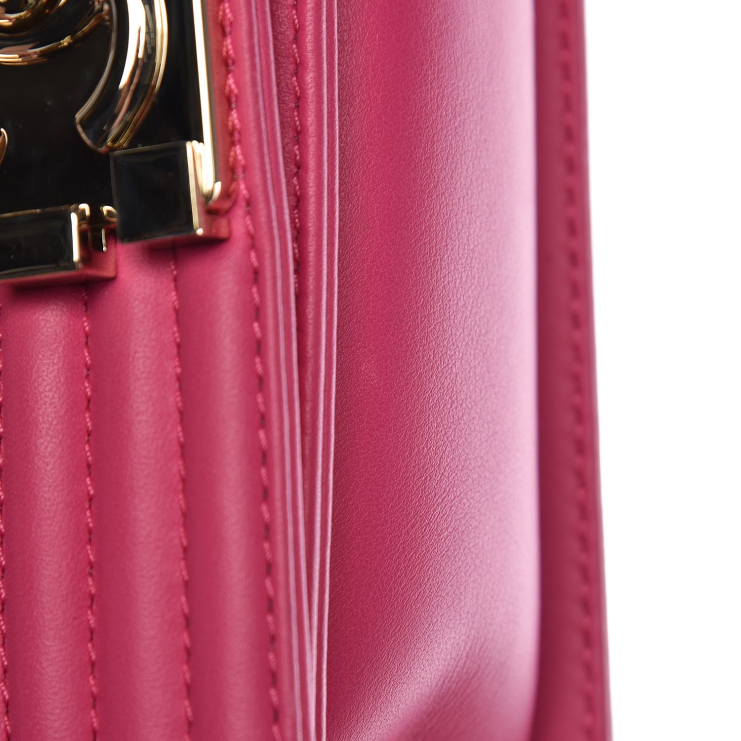 Chanel Calfskin Quilted Small Boy Flap Fuchsia 8 of 9