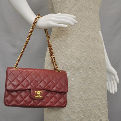 Chanel Lambskin Quilted Small Double Flap Red 2 of 9