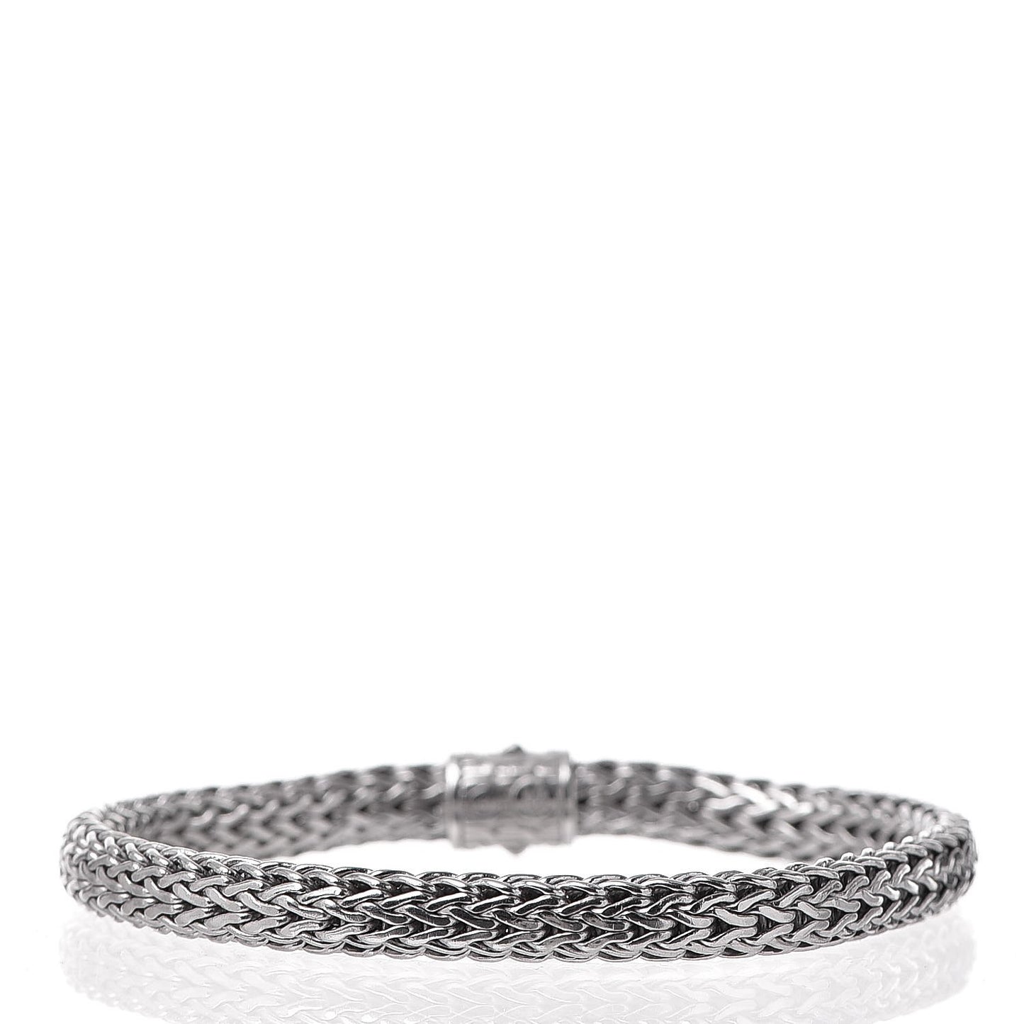 Sterling Silver Diamond 6.5mm Classic Chain Bracelet