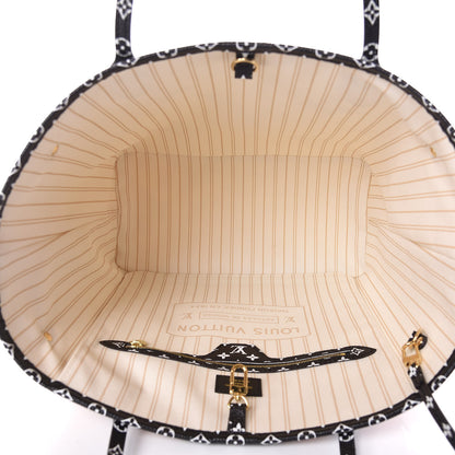 Louis Vuitton Monogram Giant Jungle Neverfull MM Ivory 8 of 10