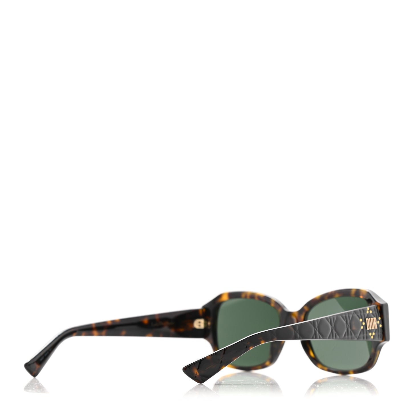 Acetate Cannage Lady Dior Studs 5 Sunglasses Havana