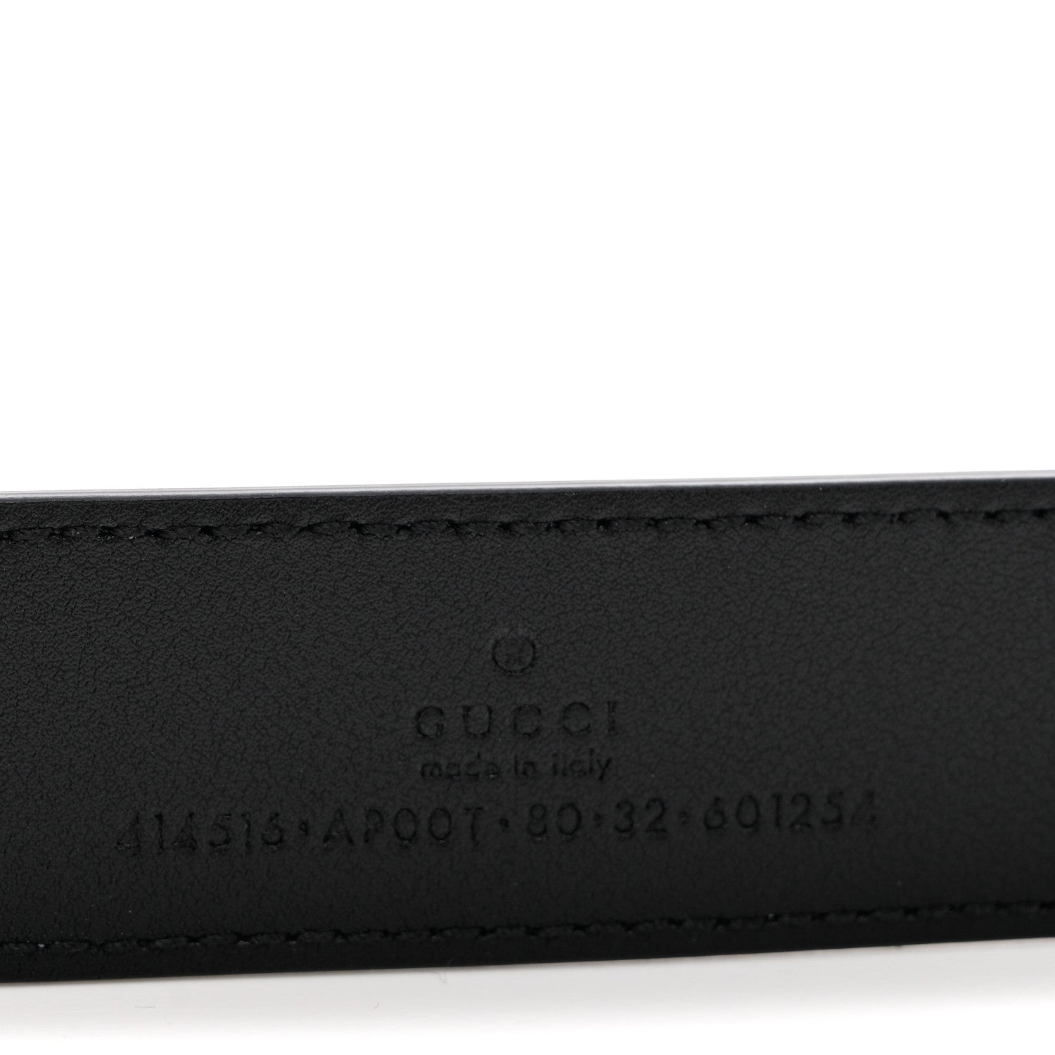 Gucci Calfskin Double G 30mm Belt 80 32 Black 3 of 5