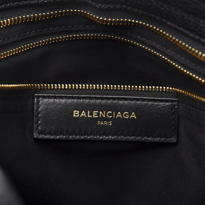 Balenciaga Chevre Gold Metallic Edge Hardware City Black 8 of 14