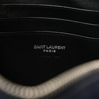 Saint Laurent Grain De Poudre Matelasse Monogram Mini Lou Camera Bag Azure Blue 6 of 11
