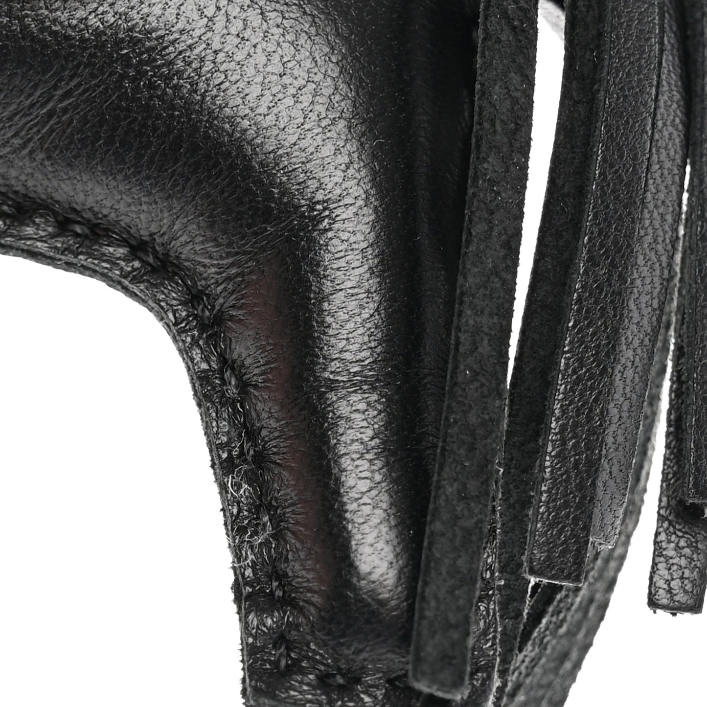 Milo Lambskin Matte Alligator Touch Grigri Rodeo Horse Bag Charm PM So Black