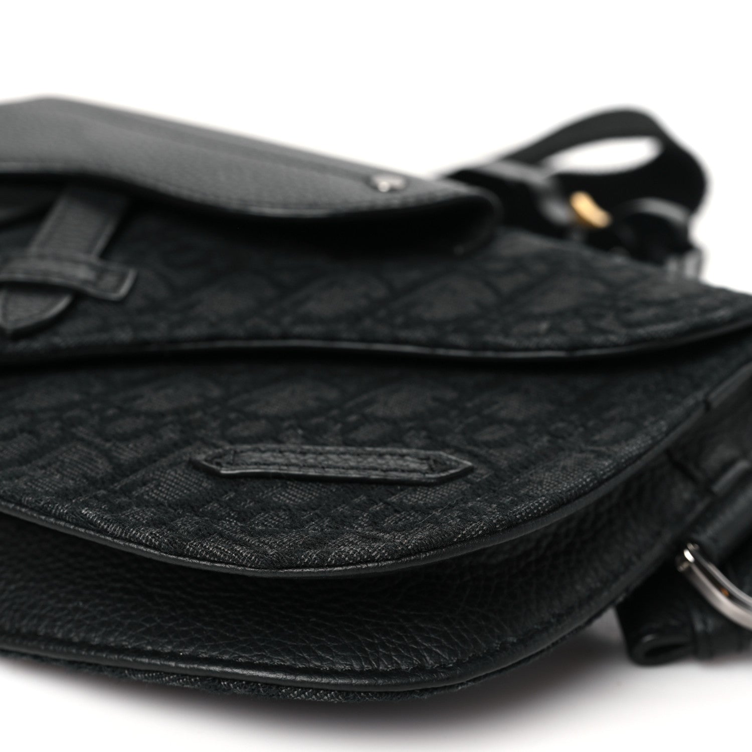 Christian Dior Oblique Saddle Messenger Pouch Black 10 of 13