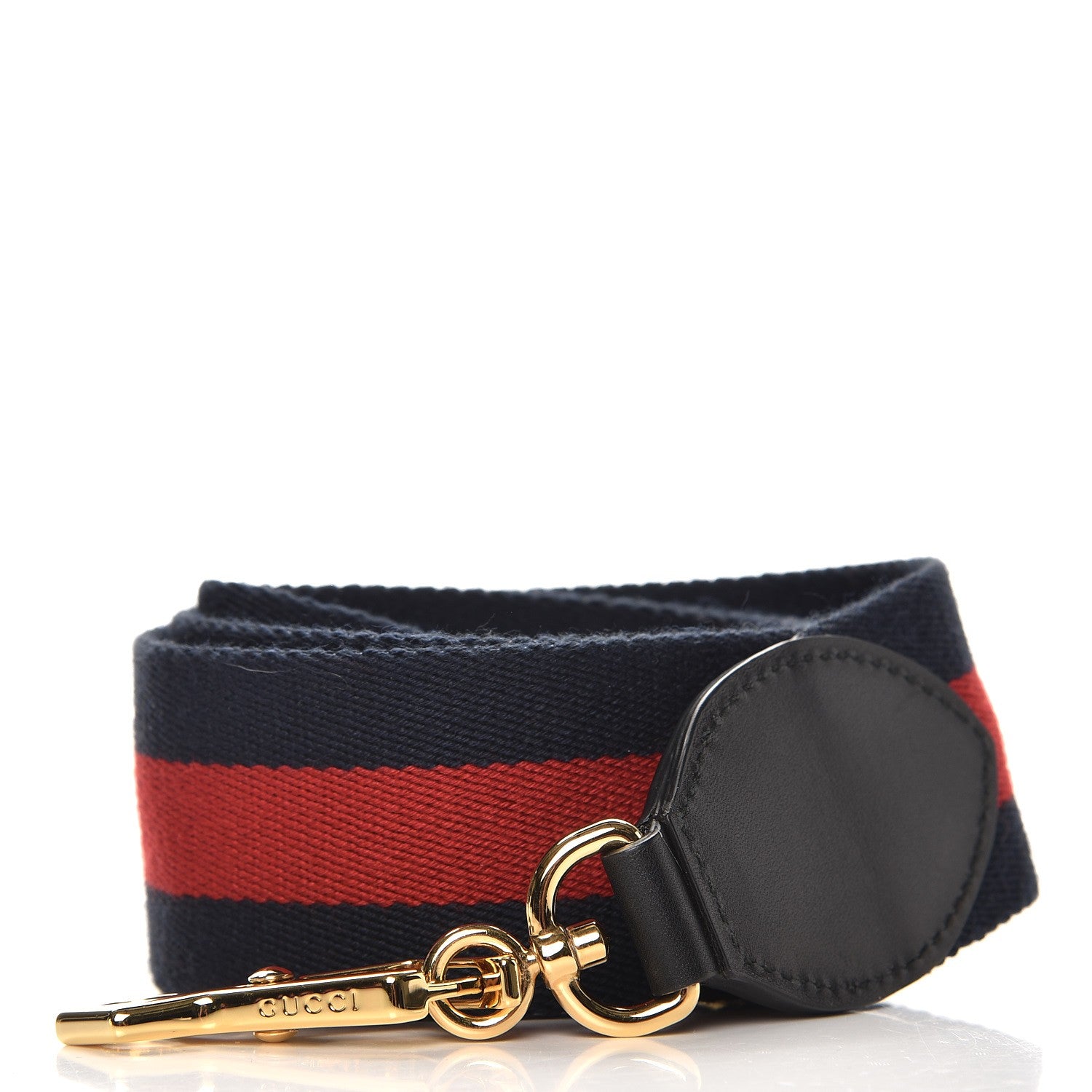 Gucci Canvas Web Shoulder Strap Navy Red 1 of 2